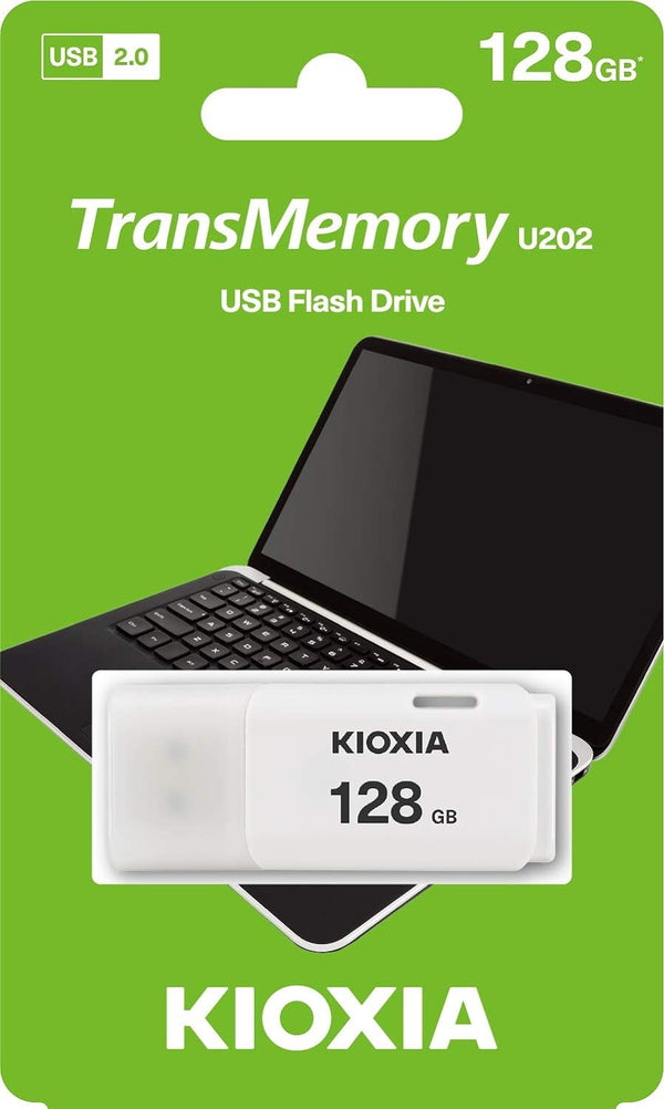 Kioxia Transmemory 128GB U202 USB Flash Drive White