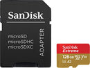 Sandisk 128GB Extreme MiroSDXC Card U3, V30, A2, 190MB/s