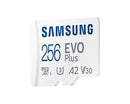 Samsung Evo Plus 256GB MicroSDXC Card with Adapter, V30, A2, U3, 160MB/s