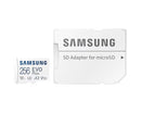 Samsung Evo Plus 256GB MicroSDXC Card with Adapter, V30, A2, U3, 160MB/s