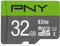 PNY Elite 32GB MicroSDHC Card 100MB/s with SD adapter