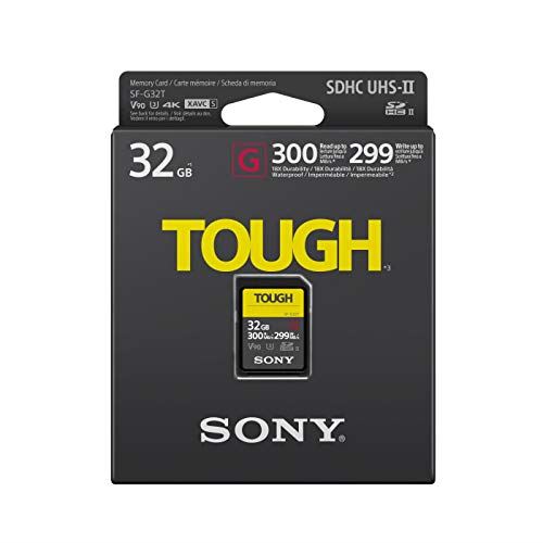 Sony 32GB G-Series Tough SDHC Card UHS-II, 300MB/s – flashmemo.co.uk