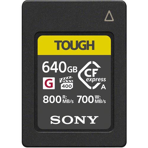 Sony 640GB G Series Tough Cfexpress Type A card 800MB/s