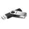 Hama "Rotate" USB Flash Drive, USB 2.0, 128 GB, 15 MB/s, black/silver