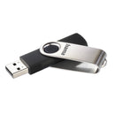 Hama "Rotate" USB Flash Drive, USB 2.0, 32 GB, 10 MB/s, black/silver