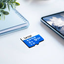 Lexar Blue Plus 64GB MicroSD card with Adapter, A1, V10