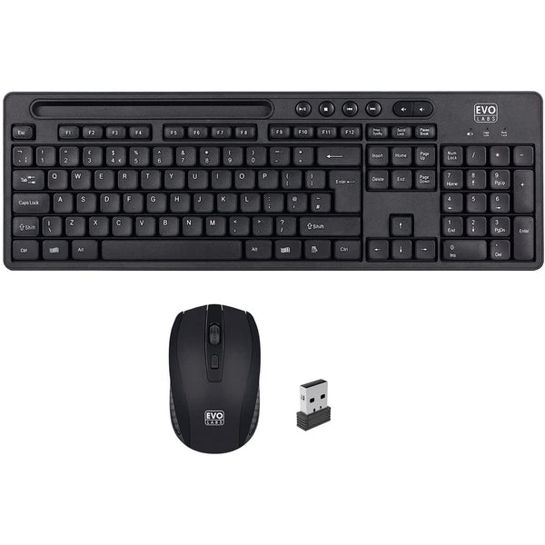 Evo Labs WM-757UK Wireless Keyboard and Mouse Combo Set