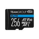 Teamgroup Elite 256GB MicroSDXC Card, V30, U3, A1 with Adapter