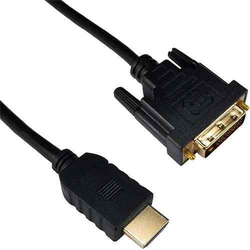 Cablenet 10m Gold HDMI Male - DVI-D Male 1080p 24+1 28AWG Black Cable