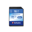 Verbatim Premium 16GB SDHC Card, V10, Class 10