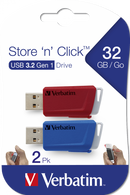 Verbatim 32GB Store n Click USB3.2 Gen 1 Drive Twin Pack