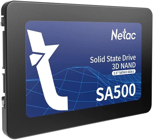 Netac SA500 256GB 2.5" SSD Drive 3D NAND SATA III, 6Gb/s