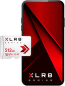 PNY 512GB XLR8 Gaming MicroSDXC card, A2, V30, U3