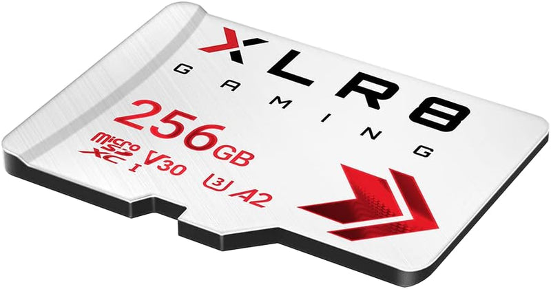 PNY 256GB XLR8 Gaming MicroSDXC card, A2, V30, U3