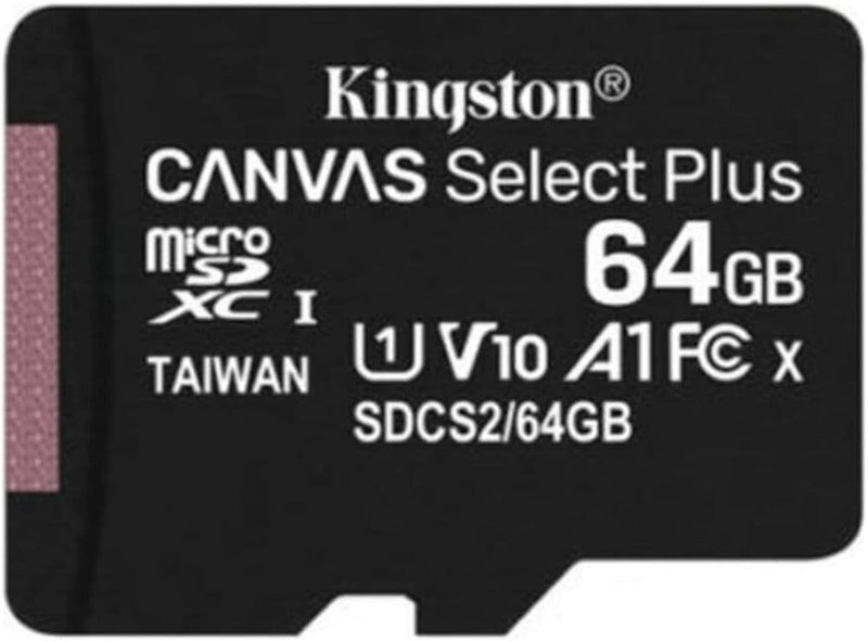 Kingston Canvas Select Plus 64GB MicroSDXC card 100MB/s Card only