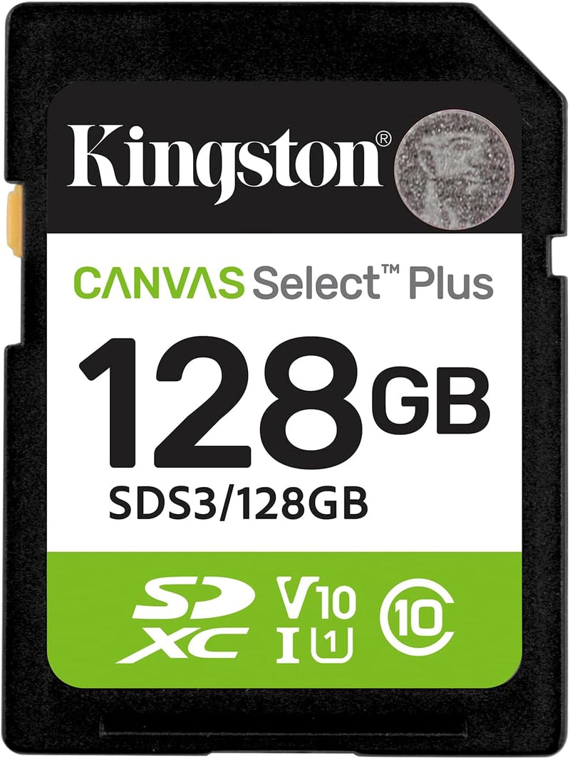 Kingston Canvas Select Plus GEN3 128GB SDXC Card 150MB/s, V30