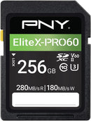 PNY 256GB Elite X Pro 60 UHS-II SDXC Card, V60, U3