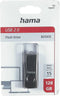 Hama "Rotate" USB Flash Drive, USB 2.0, 128 GB, 15 MB/s, black/silver