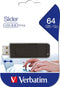 Verbatim 64GB Slider USB Flash Drive