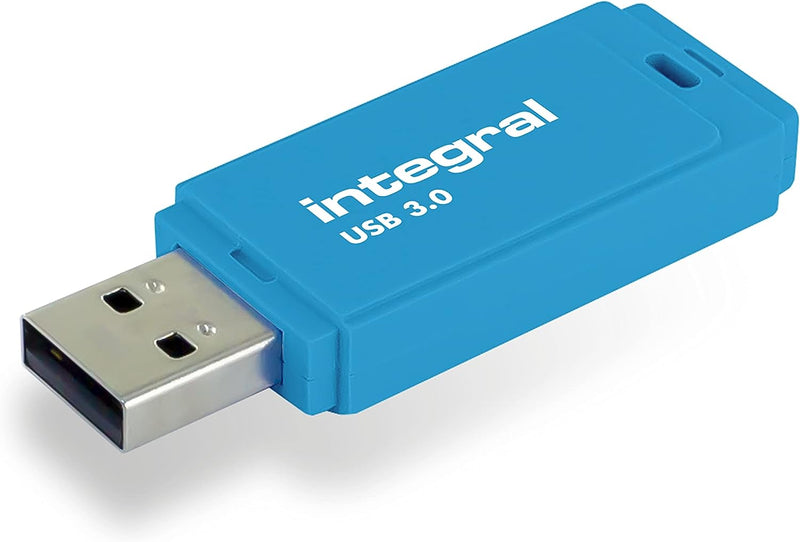 Integral 64GB Neon Blue USB3.0 Flash Drive R120MB/s-W15MB/s