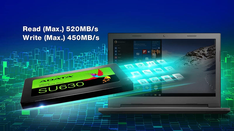 ADATA 480GB SU630 Ultimate SSD Drive, 3D QLC, 2.5", SATA 6Gb/s