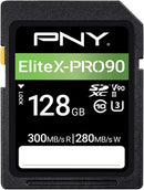 PNY 128GB Elite X Pro 90 UHS-II SDXC Card, V90, U3