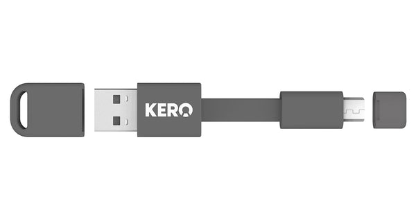Kero Nomad Cable 3" Portable Micro USB to USB, Black