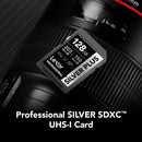 Lexar Professional Silver Plus 128GB SDXC Card , U3, V30, 205B/s