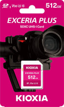 Kioxia Exceria Plus 512GB SDXC Card,V30, U3, 98MB/s