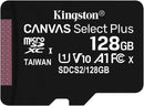 Kingston Canvas Select Plus 128GB MicroSDXC card 100MB/s Card only