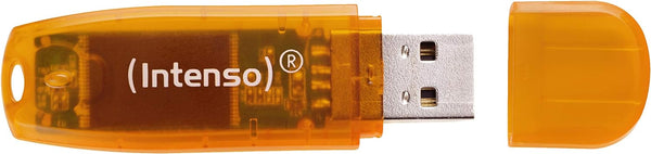 Intenso 64GB Rainbow Line USB Flash Drive Orange