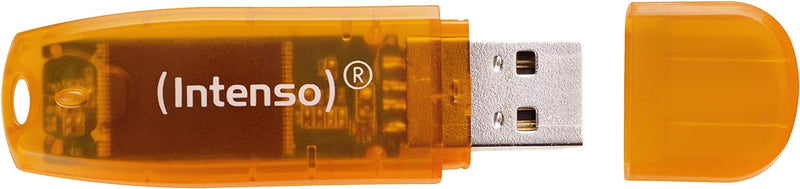Intenso 64GB Rainbow Line USB Flash Drive Orange