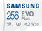 Samsung Evo Plus 256GB MicroSDXC Card with Adapter, V30, A2, U3