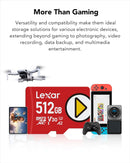 Lexar Play 512GB MicroSDXC card, U3, V30, A2, 205MB/s