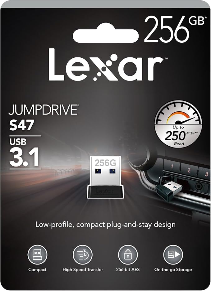 Lexar 256GB JumpDrive S47 Low Profile USB drive