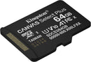 Kingston Canvas Select Plus Gen3 64GB MicroSDXC card 100MB/s Card Only