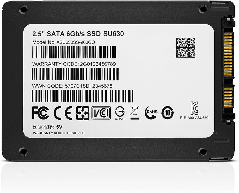 ADATA 960GB SU630 Ultimate SSD Drive, 3D QLC, 2.5", SATA 6Gb/s