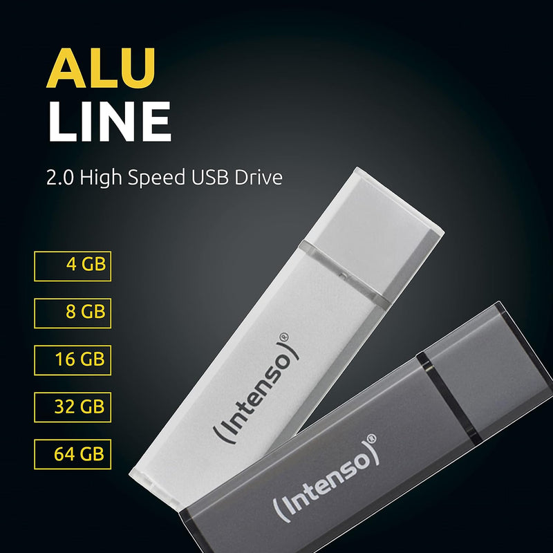 Intenso Twin pack 32GB ALU Line USB Drive Anthracite and Silver