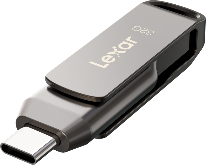 Lexar 32GB JumpDrive D400 Dual Drive Type A and Type C, USB3.2
