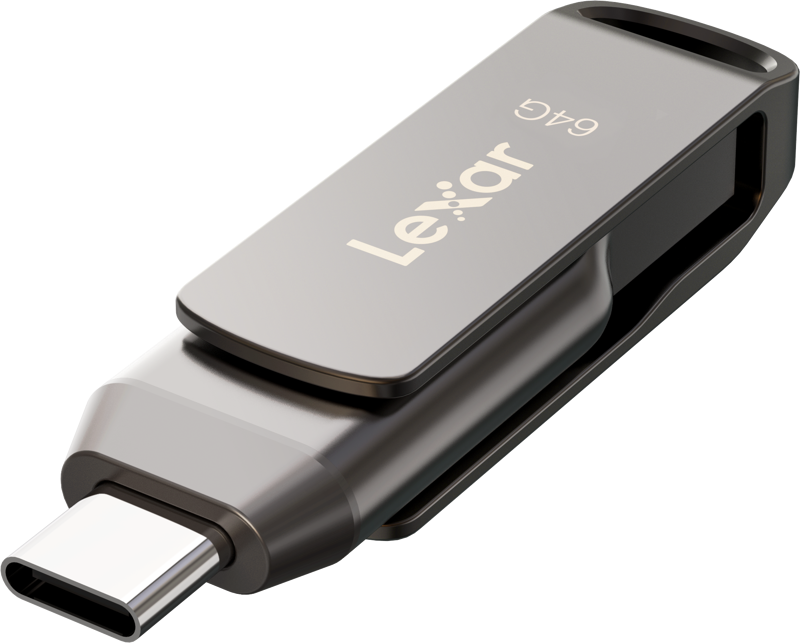 Lexar 64GB JumpDrive D400 Dual Drive Type A and Type C, USB3.2