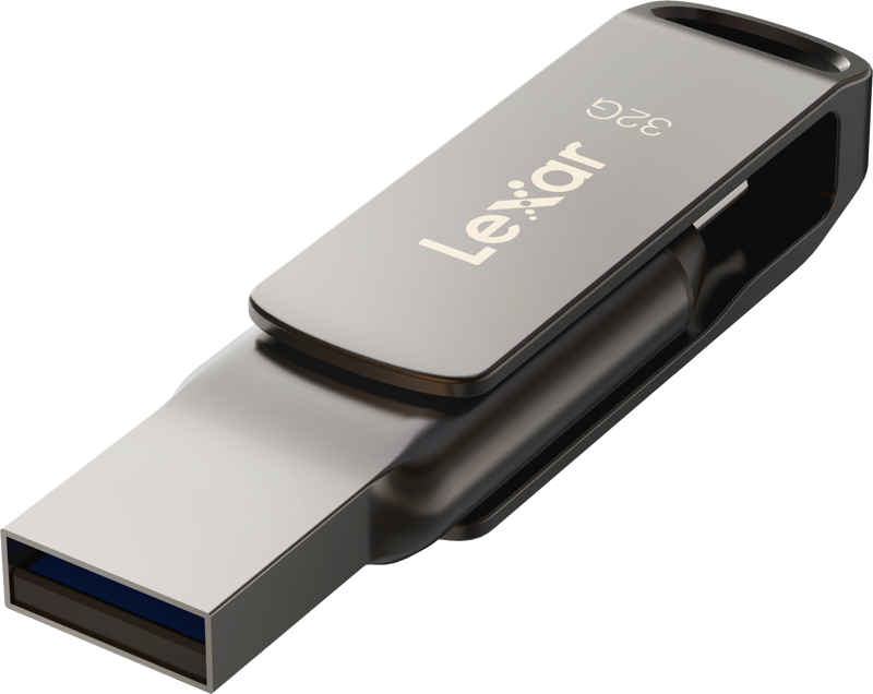 Lexar 32GB JumpDrive D400 Dual Drive Type A and Type C, USB3.2
