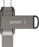 Lexar 64GB JumpDrive D400 Dual Drive Type A and Type C, USB3.2