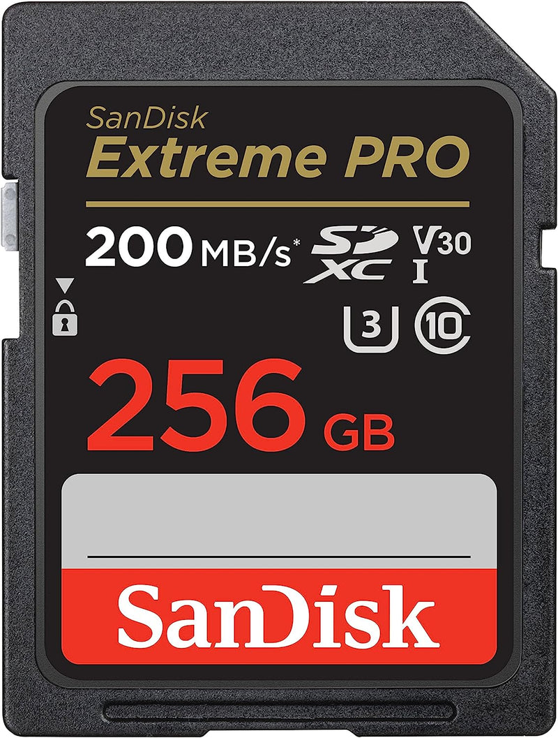 Sandisk 256GB Extreme Pro SDXC Card 200MB/s, V30