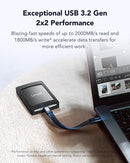 Lexar 2TB SL500 Portable SSD with Magnetic Set , 2000MB/s