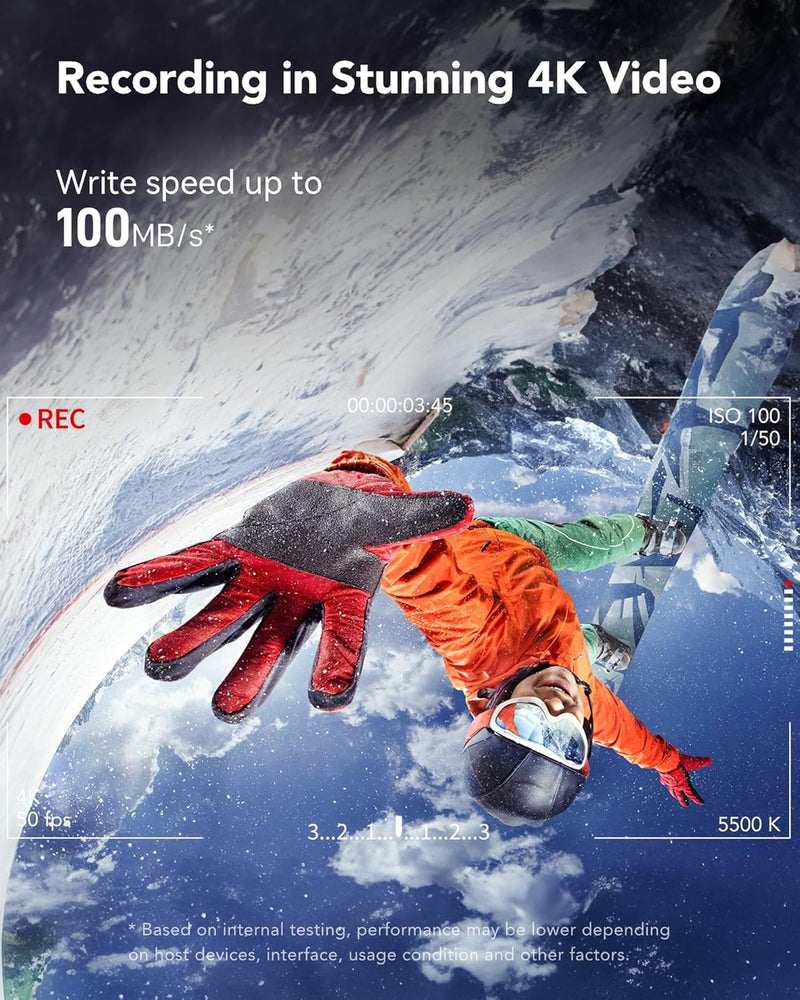 Lexar Professional 64GB Silver Plus MicroSDXC, U3, V30, A1, 100MB/s