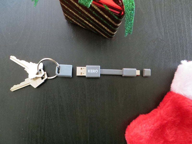 Kero Nomad Cable 3" Portable Micro USB to USB, Black