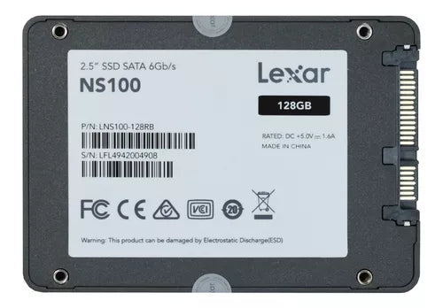 Lexar NS100 128GB SSD Drive SATA 6Gb/s, 2.5"