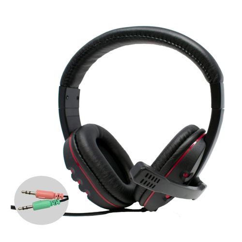 Jedel JD-032 Gaming Headset with Boom Mic, 40mm Drivers, In-Line Volume Controls, 3.5mm Jack