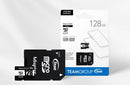 Team 128GB MicroSDXC card UHS-I, Class 10, U1,  with Adapter