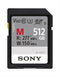 Sony 512GB M-Series SDXC Card UHS-II ,V60, 277MB/s